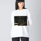 そらのどこかの夜景 ビッグシルエットロングスリーブTシャツ