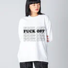 NIPPON DESIGNのFUCK OFF ビッグシルエットロングスリーブTシャツ