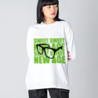 スナックキミドリ -購買部-のNew Age （キミドリ） ビッグシルエットロングスリーブTシャツ