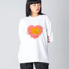 HALの孤高のいっぴきおさかな ビッグシルエットロングスリーブTシャツ