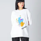 MedusasのScotch Whisky‘s  map (カラーver） Big Long Sleeve T-Shirt