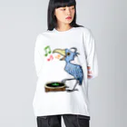 レコードの巣のハシビロコウ☆レコードプレイヤー Big Long Sleeve T-Shirt