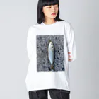 popcornの３月に釣れたアジ Big Long Sleeve T-Shirt