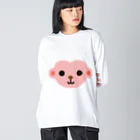 フォーヴァの干支アップ-申-animal up-アニマルアップ- Big Long Sleeve T-Shirt