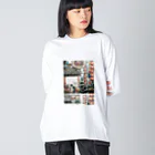 miyanakaのThai China Town  ビッグシルエットロングスリーブTシャツ