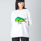 紫咲うにのこわくないしいら(カラー) Big Long Sleeve T-Shirt