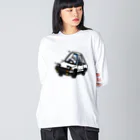 サメ わりとおもいのドリフトするサメ Big Long Sleeve T-Shirt