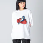 サメ わりとおもいの態度がデカいサメ Big Long Sleeve T-Shirt