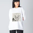 megmegkurumiのシワシワメイン ビッグシルエットロングスリーブTシャツ