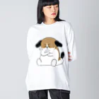 マツバラのもじゃまる納得 Big Long Sleeve T-Shirt