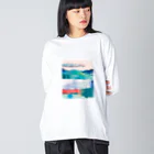 クボタノブエのNEW YEAR 富士 Big Long Sleeve T-Shirt