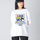 もしもしこちら文鳥のBOON BOON BURGER ビッグシルエットロングスリーブTシャツ