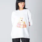 しず華＊(カラー･リボンボン)のEaster ビッグシルエットロングスリーブTシャツ