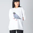 たかはらの歩いてる鳩 ビッグシルエットロングスリーブTシャツ