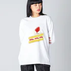 eyescreamのショートケーキ ビッグシルエットロングスリーブTシャツ