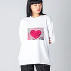 石倉かよこのグッズショップのMy Heart-001 ビッグシルエットロングスリーブTシャツ