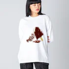 スロータイプ書店 Slowtype BooksのMELTY icecream メルティアイス 170 Big Long Sleeve T-Shirt