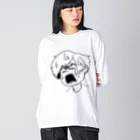 思う屋の焦り顔 Big Long Sleeve T-Shirt