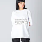 ももくらげ＊miroirLimiteのSHIBAINU of Life Big Long Sleeve T-Shirt