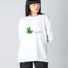 カタオカナオのみどりねずみくん Big Long Sleeve T-Shirt