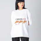 flflの🍕🍕🍕 ビッグシルエットロングスリーブTシャツ