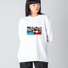 こばとん（ブルドックロック）のブルドックロック ver.1 Big Long Sleeve T-Shirt