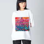 カヨラボ　スズリショップの珊瑚礁／カヨサトーTX Big Long Sleeve T-Shirt