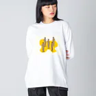 冨士井の目玉焼き ビッグシルエットロングスリーブTシャツ