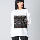 カヨラボ　スズリショップの雪と蒼／カヨサトーTX Big Long Sleeve T-Shirt