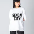 JIMOTOE Wear Local Japanのsendai CITY　仙台ファッション　アイテム ビッグシルエットロングスリーブTシャツ