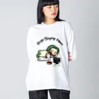 まつり猫ショップのEnjoy Staying Home２ Big Long Sleeve T-Shirt