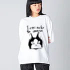 Lilieの家に猫がいます ビッグシルエットロングスリーブTシャツ