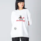 LittleLoroのGO GO! パンダカートmini カタカナロゴ Big Long Sleeve T-Shirt