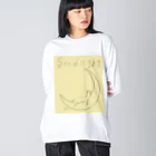 「お白湯」のGOODにゃいと Big Long Sleeve T-Shirt