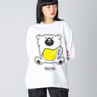 4kakeクリエイティブワーク SUZURI SHOPのBEEAR（ビーアー） Big Long Sleeve T-Shirt