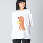 真希ナルセ（マキナル）のチーズとダックス Big Long Sleeve T-Shirt