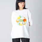 氷熊のおみせのねことはちみつレモン Big Long Sleeve T-Shirt