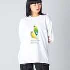 j8ie de vivre♪の恐竜の子孫？　コザクラインコ Big Long Sleeve T-Shirt