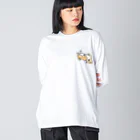 マイマイタケのころんと柴犬さん Big Long Sleeve T-Shirt