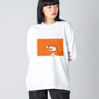 しろくまのかばん屋さん（SUZURI店）のいぬの しばさん Big Long Sleeve T-Shirt