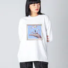 ないものねだりのMarionette(flame-B) ビッグシルエットロングスリーブTシャツ