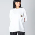 にゃんこのおみせのカレーおいしいよ Big Long Sleeve T-Shirt