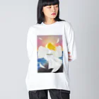 Lily bird（リリーバード）の落陽天使 Big Long Sleeve T-Shirt