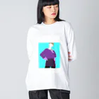 まるのモード系女子LST Big Long Sleeve T-Shirt