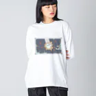 都会のぷらなりあ  officialのBunmei-Kaika ビッグシルエットロングスリーブTシャツ