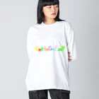 山口県タベスタグラムの山口県名産ず。 Big Long Sleeve T-Shirt