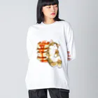 mofusandのパンケーキにゃん　４段重ね Big Long Sleeve T-Shirt