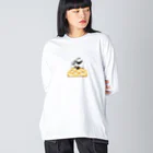 fig-treeのめろめろパンダ ビッグシルエットロングスリーブTシャツ