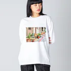 さとまゆの九份わんちゃん Big Long Sleeve T-Shirt