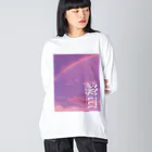 ペコの専門店のpink pink sky Big Long Sleeve T-Shirt